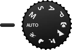 Camera AUTO MODE dial