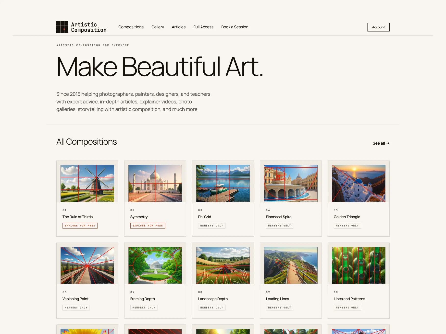 Introducing artisticomposition.com