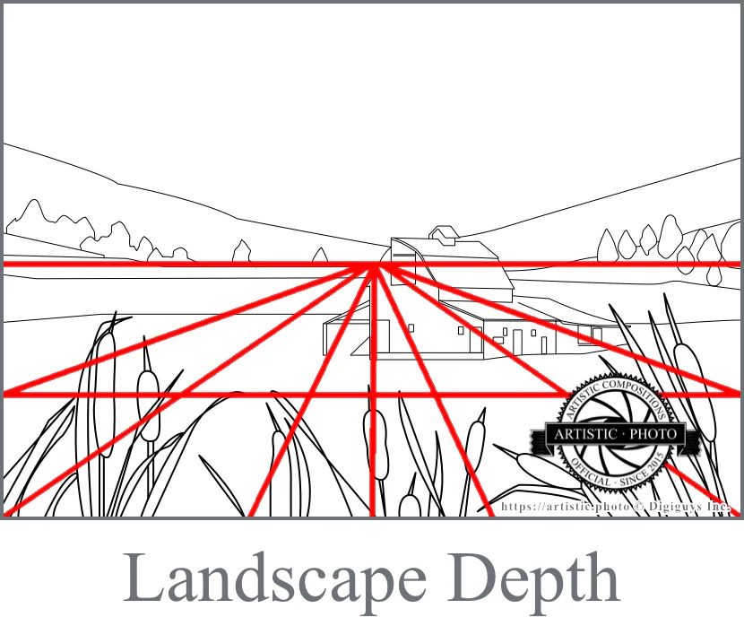 Landscape Depth artistic composition