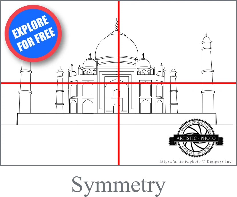 Symmetry artistic composition